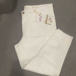 NWT Jessica Simpson White Soft Sculpt High Rise Ankle Jean 16W